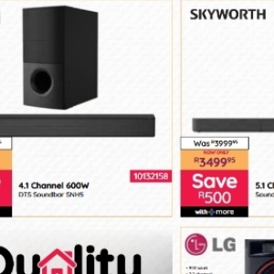  SoundBar at Bradlows/Morkels