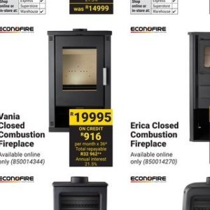 Fireplace at Builders Warehouse