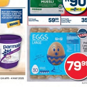 Eggs at Pick n Pay Hyper