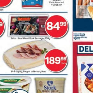 Sausages at Pick n Pay Hyper