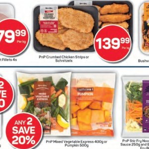 Schnitzel at Pick n Pay Hyper