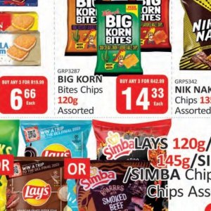 Chips at Kit Kat Cash&Carry
