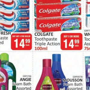 Toothpaste colgate  at Kit Kat Cash&Carry