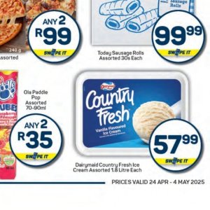 Ice cream at Pick n Pay Hyper