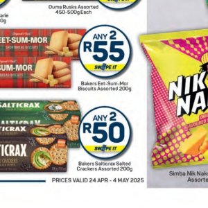 Crackers at Pick n Pay Hyper