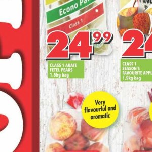 Pears at Shoprite