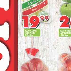 Pears at Shoprite