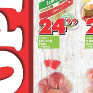 Pears at Shoprite