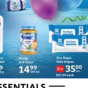 Wet wipes at Oxford freshmarket
