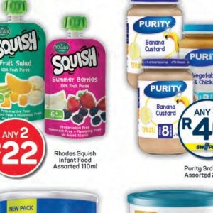 Purees at Pick n Pay Hyper
