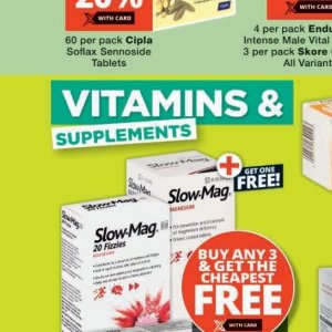 Supplements at Checkers