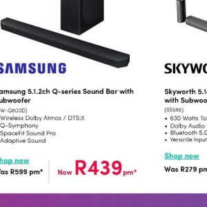 Sound bar at Teljoy