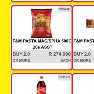 Pasta at Kit Kat Cash&Carry