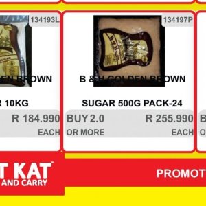 Sugar at Kit Kat Cash&Carry