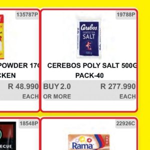 Salt at Kit Kat Cash&Carry