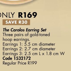 Earrings at Justine