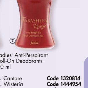 Deodorant at Justine