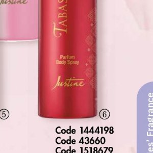 Body spray at Justine