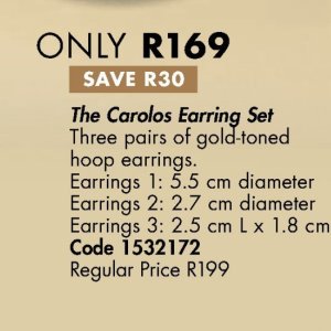 Earrings at Justine