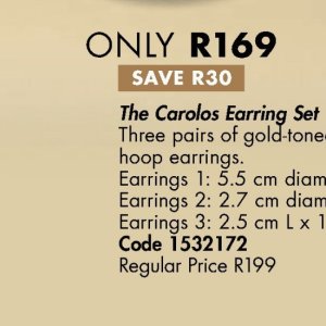 Earrings at Justine