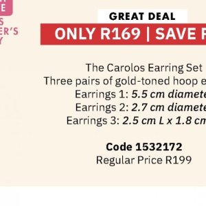 Earrings at Justine