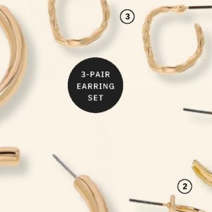 Earrings at Justine