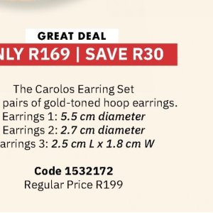 Earrings at Justine