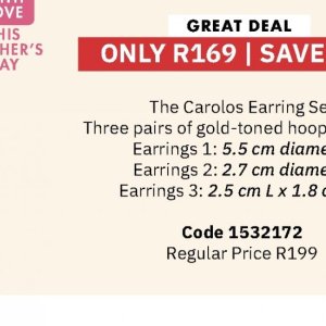 Earrings at Justine