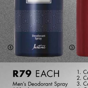 Deodorant at Justine
