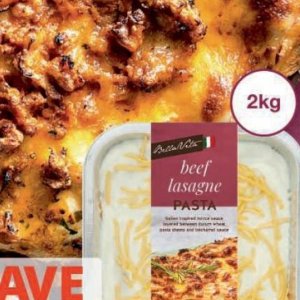 Lasagne at Checkers