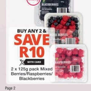 Raspberries at Checkers