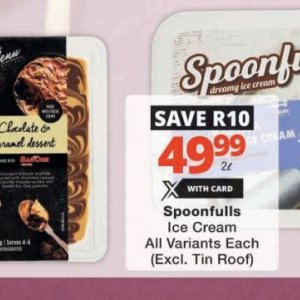 Ice cream at Checkers