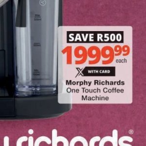 Coffee machine at Checkers