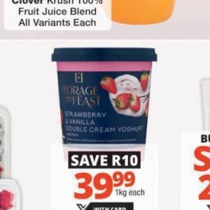 Yoghurt at Checkers