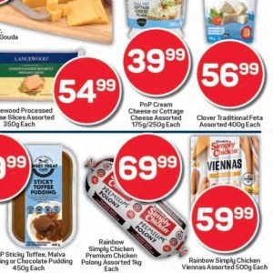 Cottage cheese at Pick n Pay Hyper