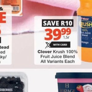 Juice at Checkers