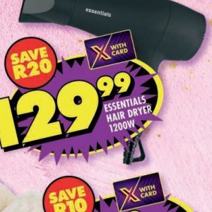 Blow dryer at Shoprite