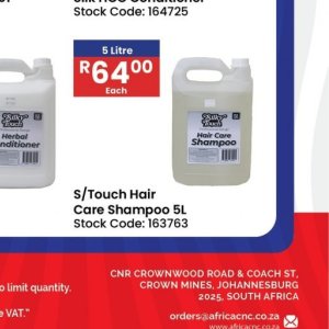 Shampoo at Africa Cash and Carry