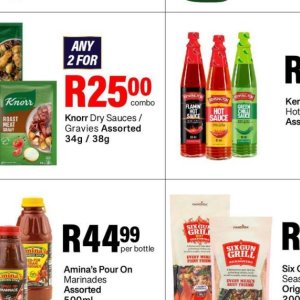Sauces at Take n Pay