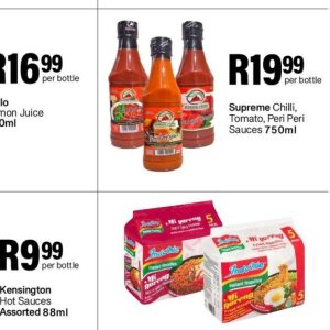 Sauces at Take n Pay