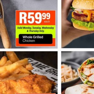 Grilled chicken at Take n Pay