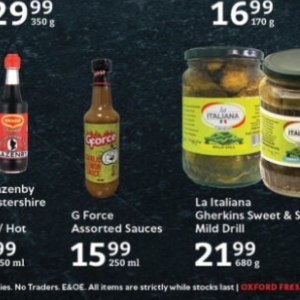 Gherkins at Oxford freshmarket