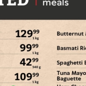 Spaghetti at Oxford freshmarket