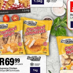 Schnitzel at Take n Pay