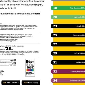 Smartphone at MTN