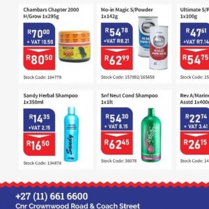 Shampoo at Africa Cash and Carry