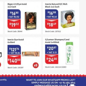 Shampoo at Africa Cash and Carry