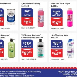 Shampoo at Africa Cash and Carry