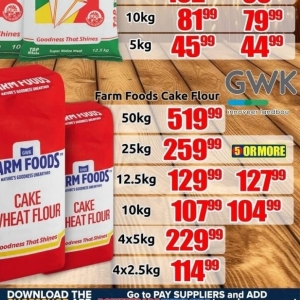 Flour at Three Star Cash and Carry