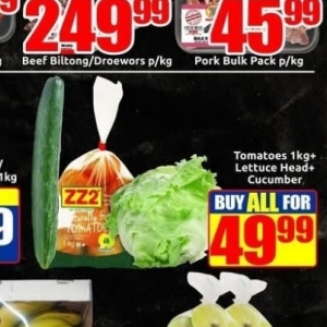 Cucumbers at Three Star Cash and Carry